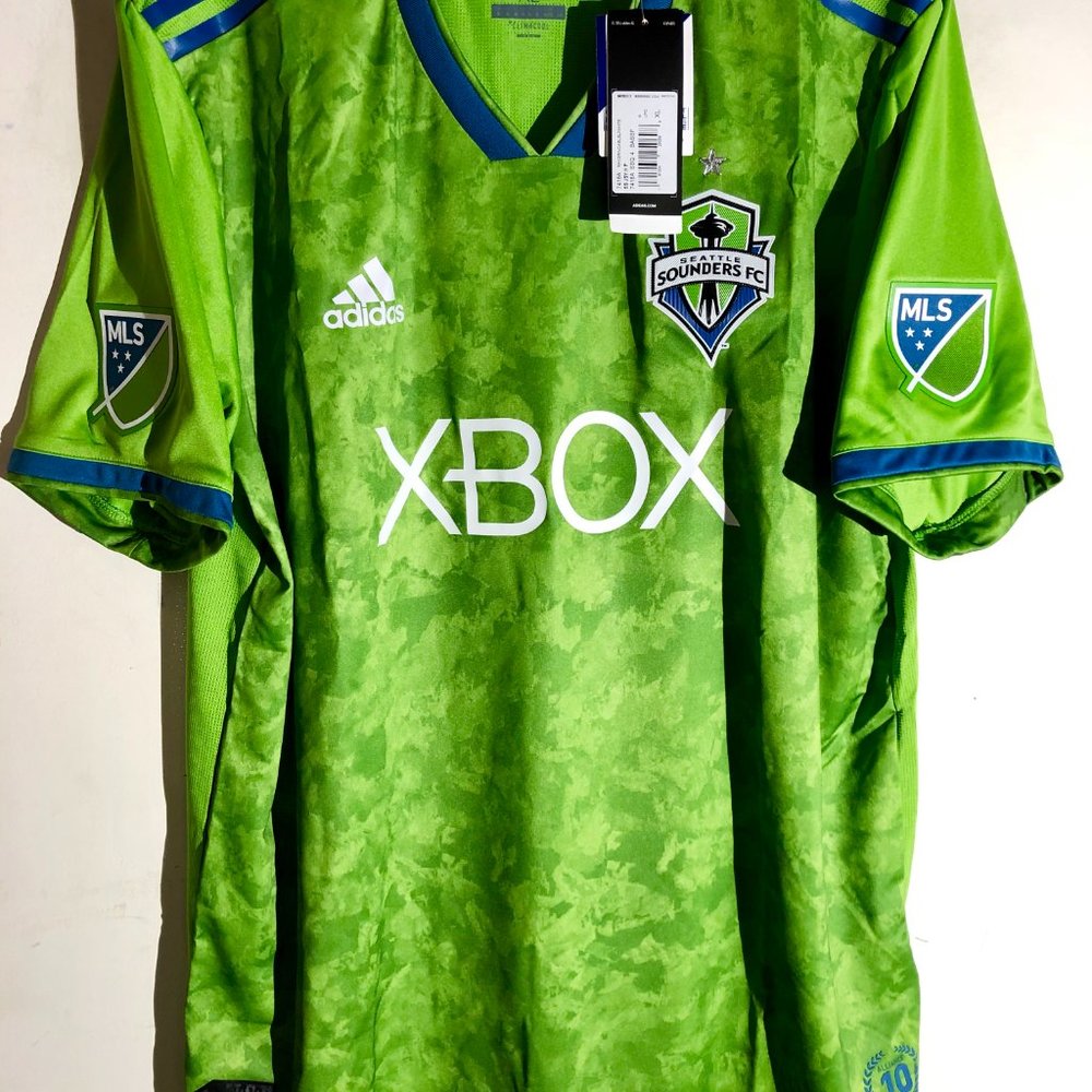 ADIDAS MLS SEATTLE SOUNDERS Onfield Men's JERSEY Sz XS,S,M,L,XL,2XL New $130 - Picture 3 of 4